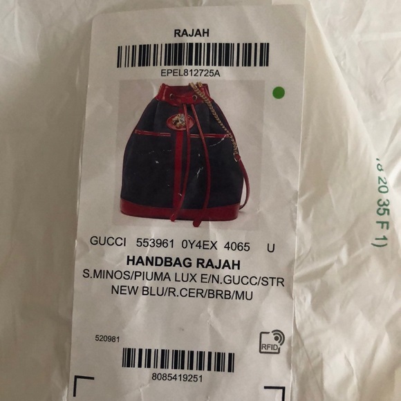 🆕 💯% Auth GUCCI Shoulder Bag - Suede Gucci Bag - Linea Rajah Bucket Bag - Picture 9 of 16